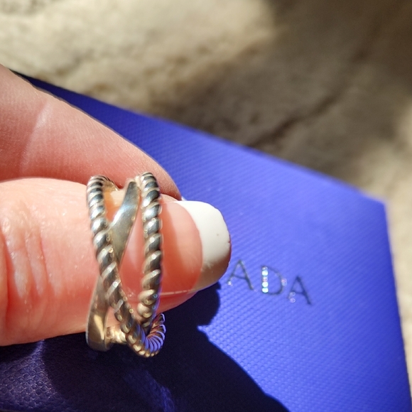 Silpada Silver Rope Design Ring - Picture 2 of 4